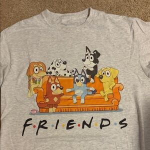 Gray Friends Graphic T-Shirt